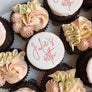Deluxe Custom Text Cupcakes