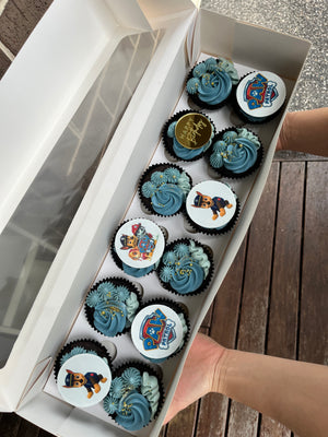 Blue Paw Patrol Cupcakes