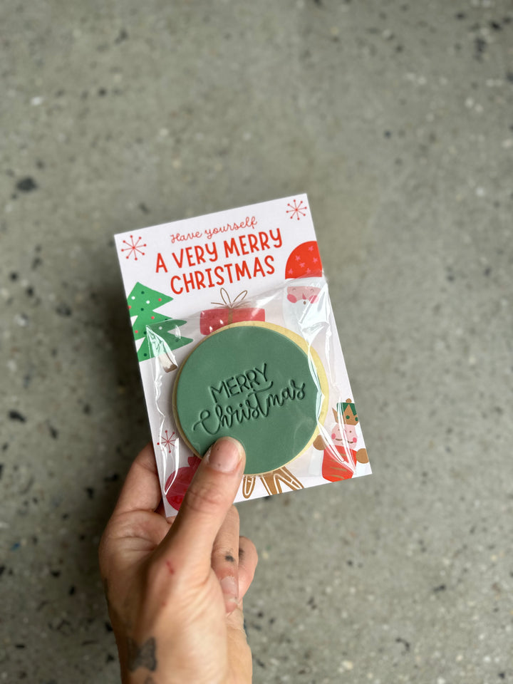 Merry Christmas - Cookie cards