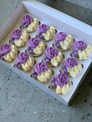 Purple Deluxe Cupcakes