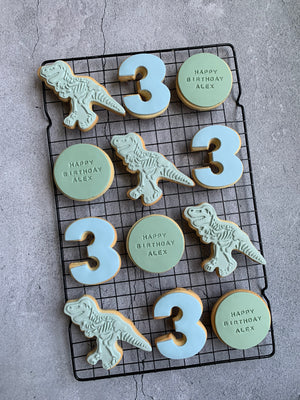Dino Party Cookies