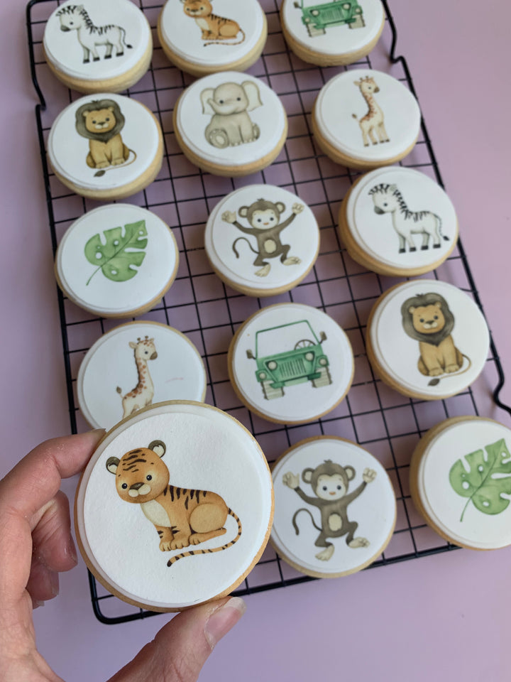 Jungle Edible Print Cookies